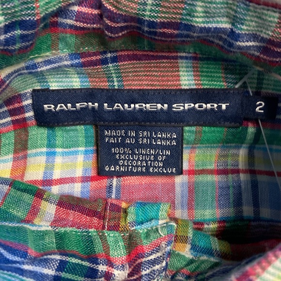 Polo Ralph Lauren button down linen shirt size 2 never worn - Picture 3 of 6